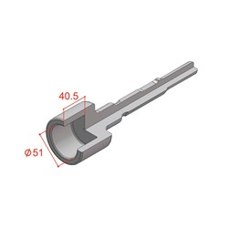 50 x 200mm 30mm Hex Shank Spike Driver