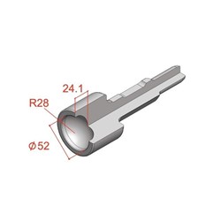 200mm 30mm Hex Shank Peg Driver