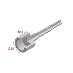 50 x 250mm 21mm Hex Shank Star Picket Driver