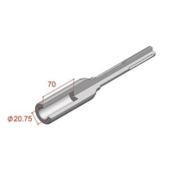 3/4" 250mm SDS Max Ground Rod Driver