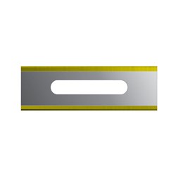 Slotted Blade - Square Corner TiN Coated (x10)