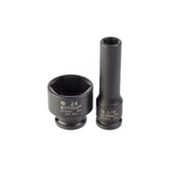 3/8" x 3/8" Drive 6-Point Imperial Standard Impact Socket