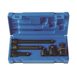 6 Piece 1/2 Drive Accessory Set Adapter & Extensions Set