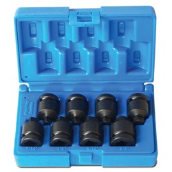 8 Piece 1/2 Drive 4-Point Male Plug Imperial Set