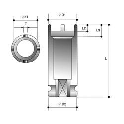 1/2" Drive KM02 Axial Nut Impact Socket