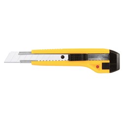 Yellow Auto-lock Cutter with Metal Insert 18mm