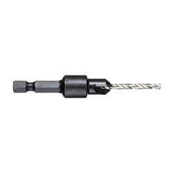 3.5mm (9/64in) Tungsten Carbide Countersink with Drill Bit