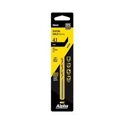4.1mm Jobber Drill  Carded  - Gold Series