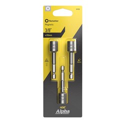 Nutsetter 3/8in x 65mm Magnetic Carded | 3 Pack