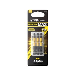 ThunderMax SQ1 x 50mm Impact Power Bit Carded | 3 Pack