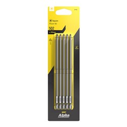 SQ2 x 150mm Power Bit Carded | 5 Pack