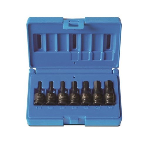 7 Piece 3/8 Drive Hex Driver Metric Set