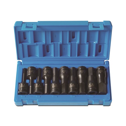 10 Piece 1/2 Drive Hex Driver Metric Set