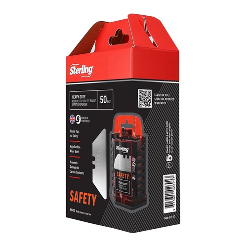 Safety Heavy Duty Rounded Tip Blade Dispenser (x50)