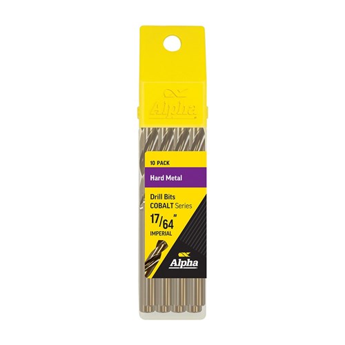 17/64in (6.75mm) Cobalt Series Jobber Drill Bit | Bulk Pack