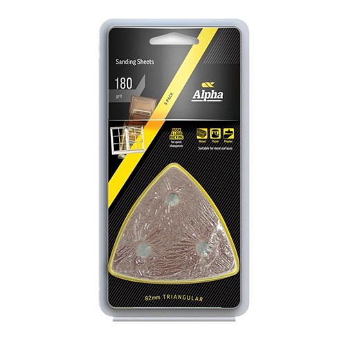 Multi-Tool Sanding Sheets - 180 Grit - 5 Pack