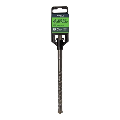10.0 x 160mm Bristol SDS Plus 4 Cutter Masonry Drill 