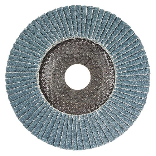 Flap Disc 125mm Z60 Grit Zirconia Alpha Carded (Pk 1)