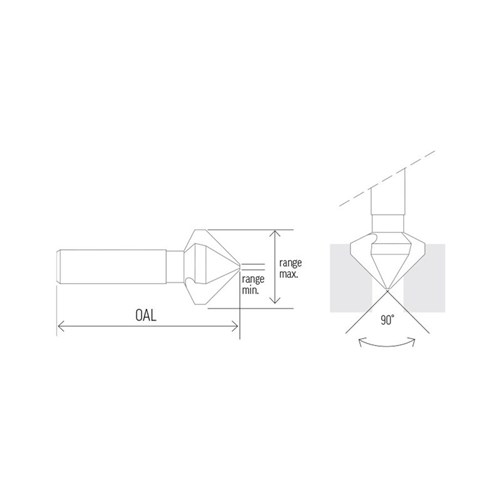 Countersink 3 Flute 8.3mm