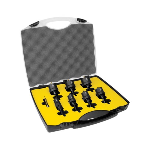 Fine Tooth Cordless Hole Saw 8 Piece Set
19,22,25,29,32,35 & 38mm plus spare pilot drill & hex key